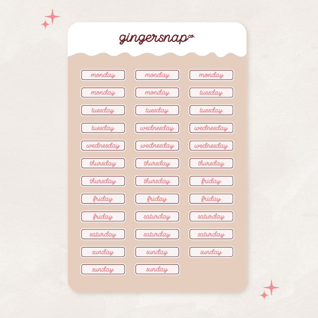 Coffee Cutie Journaling Sticker Pack (3 sheets)